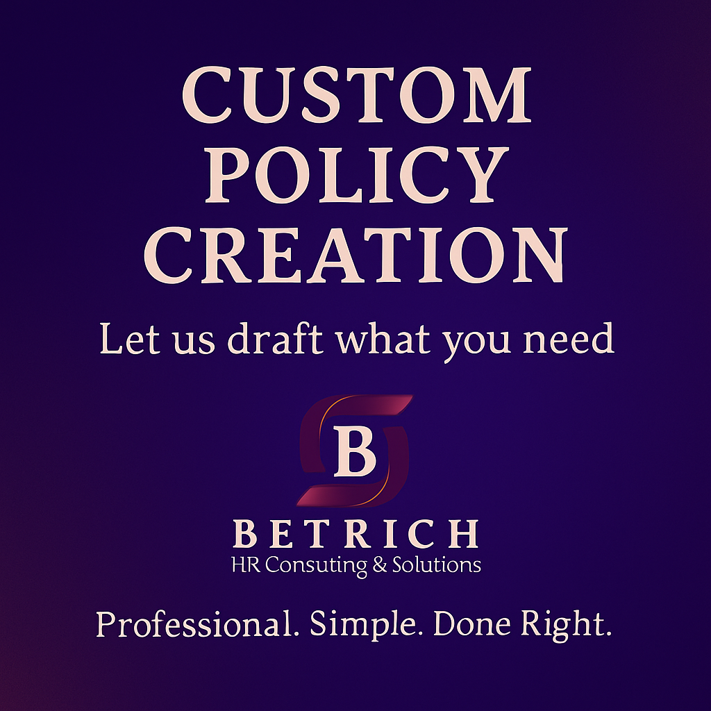 Custom Policy Creation – $50