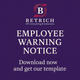EMPLOYEE WARNING NOTICE 