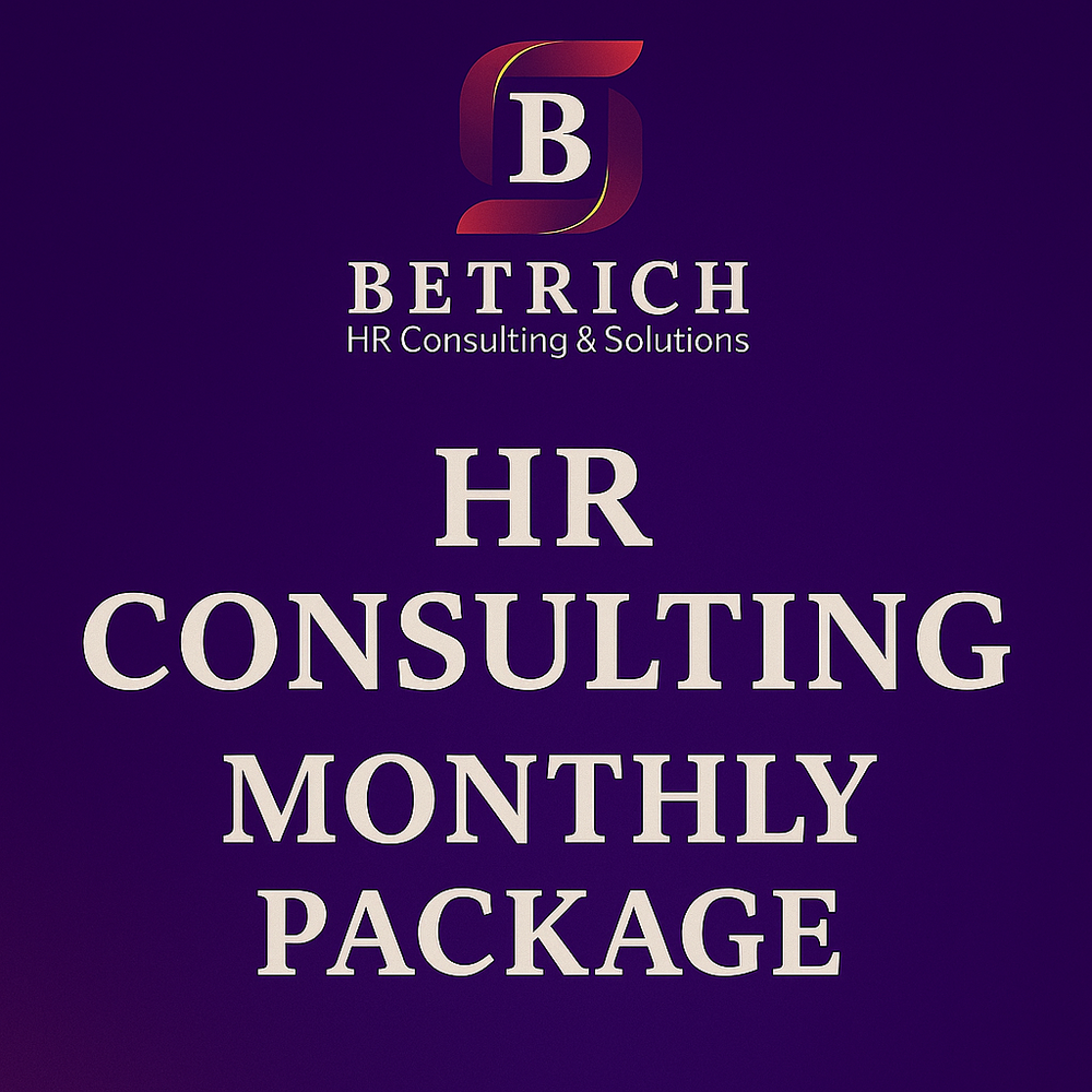 HR CONSULTING MONTHLY PACKAGE 